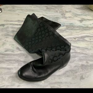 Coach Black Boots Size 8.5